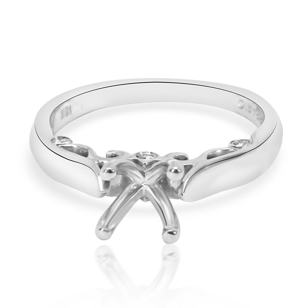 Verragio Insignia Diamond Engagement Ring Setting in 18K White Gold